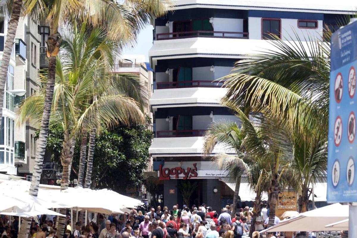 לאס פאלמס דה גראן קנאריה Apartamento Con Balcon En La Playa De Las Canteras מראה חיצוני תמונה