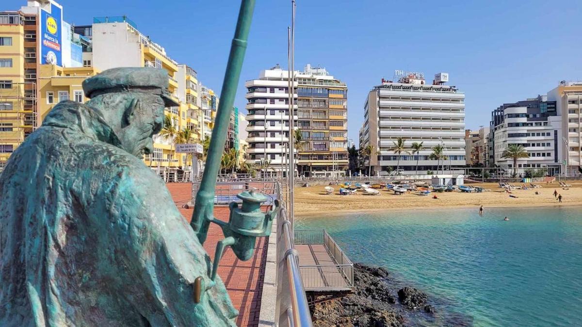לאס פאלמס דה גראן קנאריה Apartamento Con Balcon En La Playa De Las Canteras מראה חיצוני תמונה